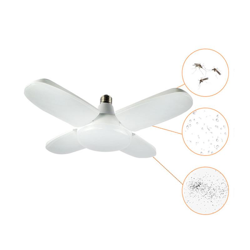 E27 светодиодная лампа вентилятор лопасть таймер лампа 28w переменного тока 85-265v лампочка складная светодиодная лампа лампа для гаража гостиная потолочный светильник Lampada