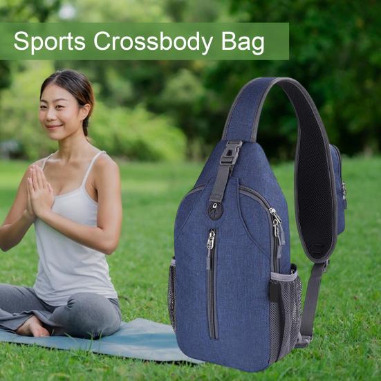 Сумка-слинг, сумка через плечо, дорожная, походная, нагрудная сумка, рюкзак с карманом для бутылки с водой, рюкзак на слинге для женщин и мужчин