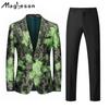 2 Piece Set Men's Clothing Stylish Formal Suit Men Suit Business Office Wedding Suit Jacket+Vest Suits & Blazers