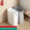 Gap-Friendly Lidless Trash Can for Home - Living Room, Bathroom, Kitchen