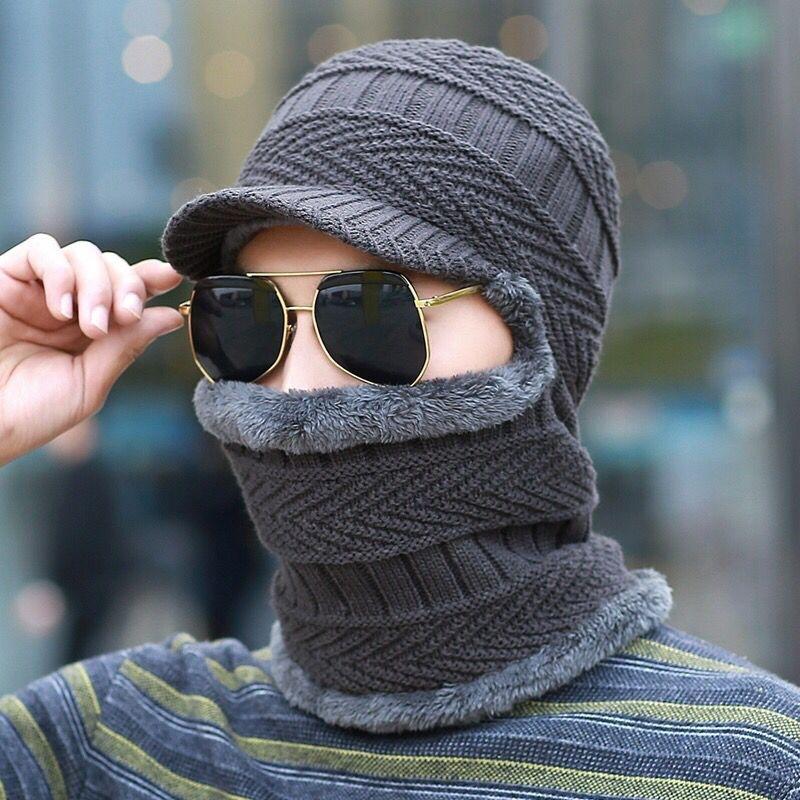 Зимняя шапка Skullies Beanies Шапки Зимние шапки мужские и женские шерстяной шарф шапка-балаклава маска чепчик вязаная шапка