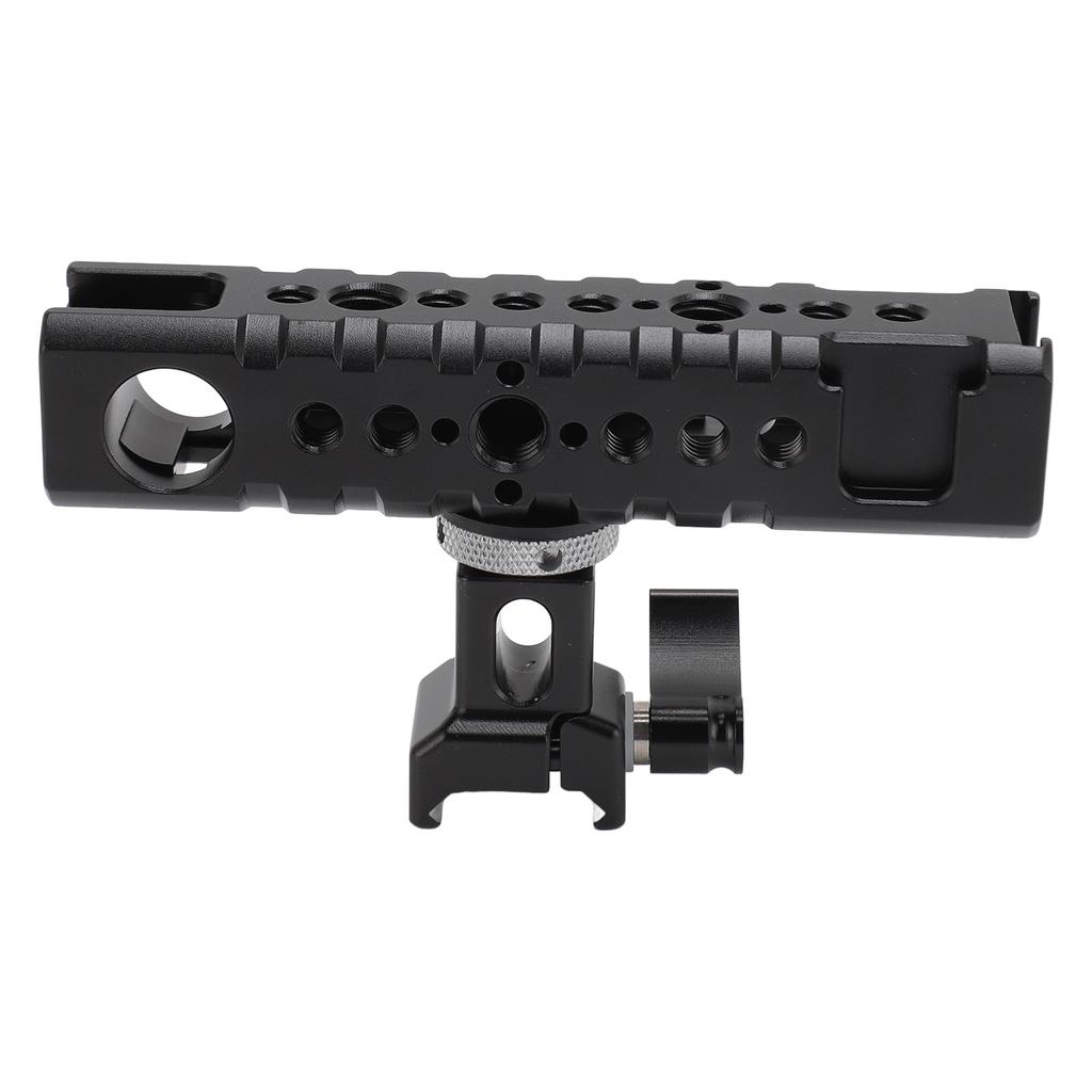 Camera Cage Top Handle Grip Universal Camera Rig Top Grip with Removable Slider 1 4 3 8 Inch Screw Hole Cold Shoe Mount