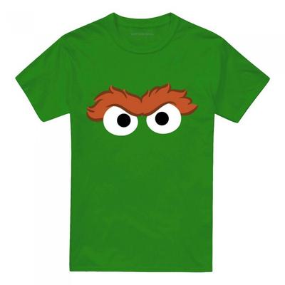 Sesame Street Unisex Adult Oscar The Grouch Eyes T-Shirt