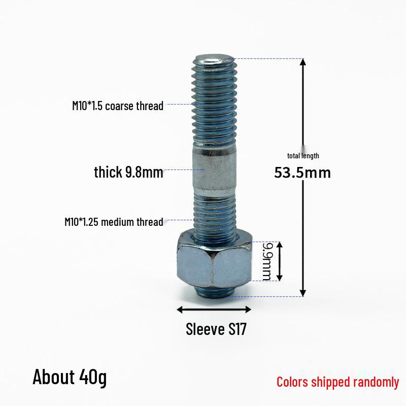 High-Strength 12mm Thick Double-Ended Rear Axle Hex Bolts