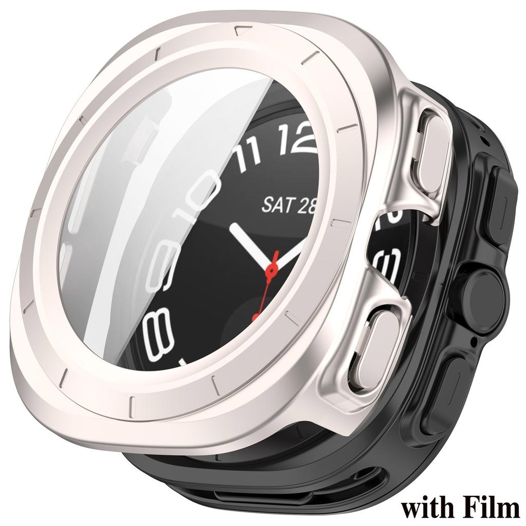 Чехол + Стекло для Samsung Galaxy Watch Ultra 2025 Защитная пленка из закаленного стекла для Galaxy Watch 7 Ultra 47 мм Защитный бампер