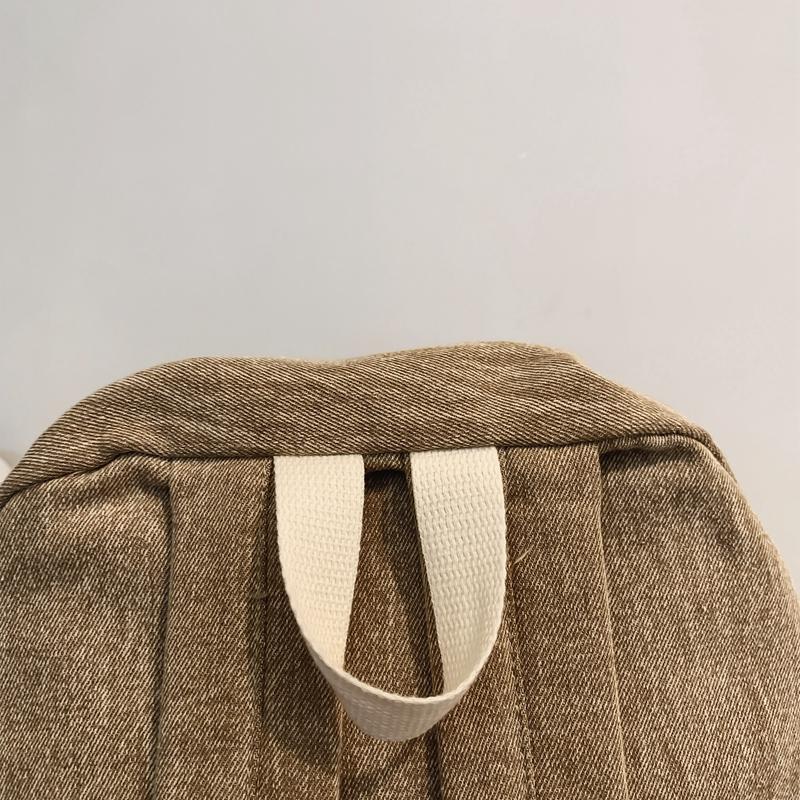 Школьный женский рюкзак в стиле ретро, ​​холст, большая вместимость, студенческий рюкзак