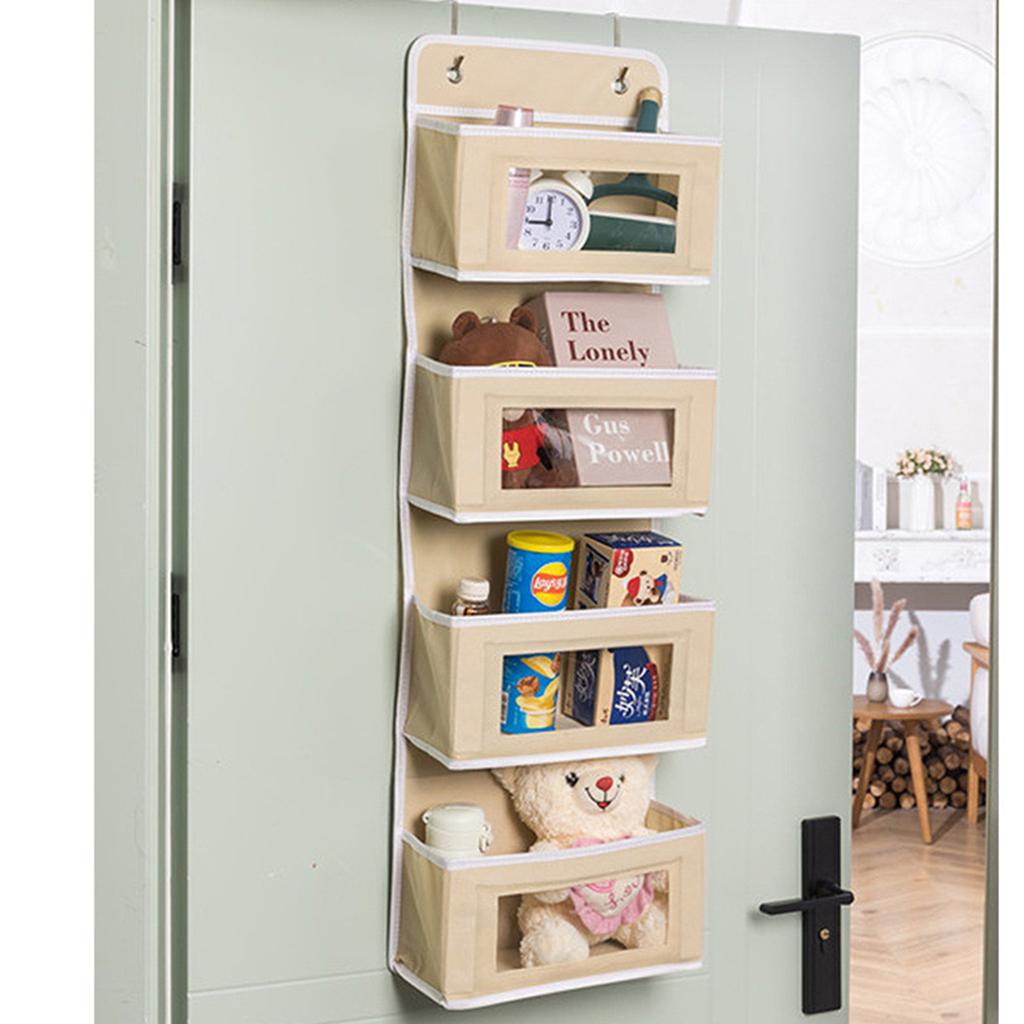 Подвесной органайзер для двери, 2 расширенных металлических крючка для хранения косметики, канцелярских товаров, мелочей и т. д.