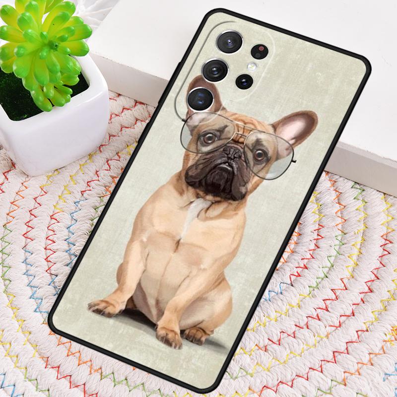 Мягкий чехол для телефона с французским бульдогом для Samsung Galaxy note 10 pro S26 Ultra S23 S24 FE S25 S21 S22 PLUS противоударный Cove