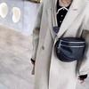 Vintage Black Bag for Women Soft Leather Shoulder Crossbody Bag Wide Shoulder Strap
