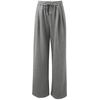 Sancai Women's Winter Fleece-lined Wide-Leg Casual Pants