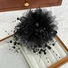 2024 Peony Feather Tassel Hairpin: Fluffy Hair Volume Boost Shark Clip