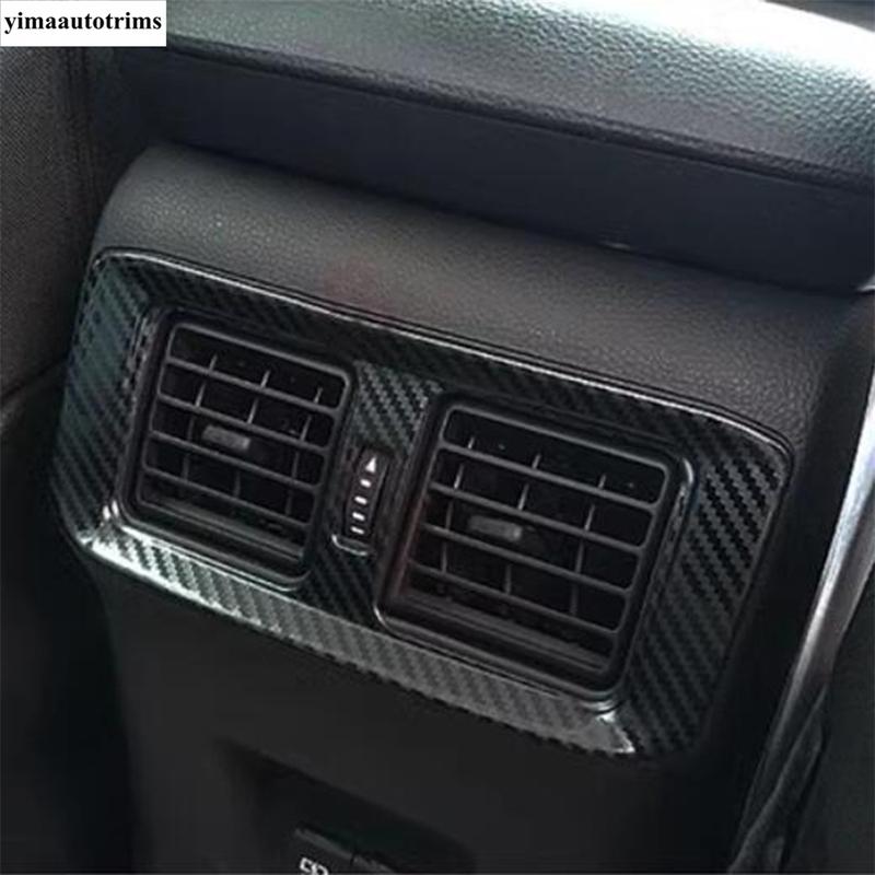 Car Rear Air AC Conditioning Vent Outlet Cover Stainless Accessories For Toyota RAV4 XA50      2024 Hybrid