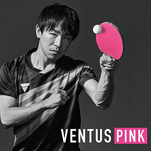 Накладка для настольного тенниса VICTAS Ventus Extra, Инвертированная, Мягкая, Высокоэнергетическая, Розовая, 2.0 (Код продукта: 200030)