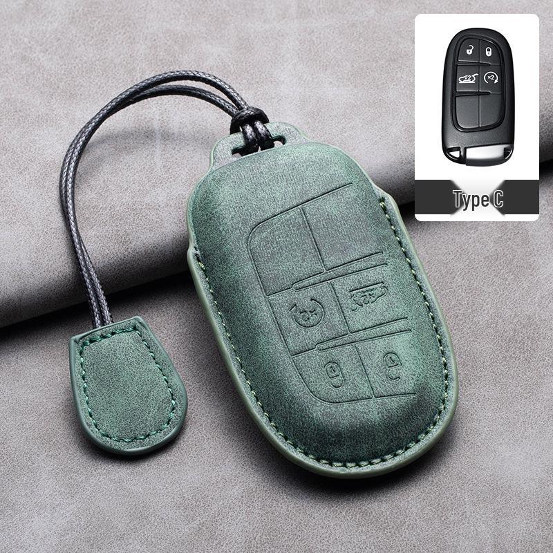 Чехол для ключа автомобиля для Compass, Renegade, Cherokee, Wrangler – Унисекс Аксессуар для ключей и Брелок-подвеска