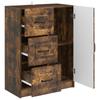 Sideboard Smoked Oak 66 x 34.5 x 87 cm Engineered Wood