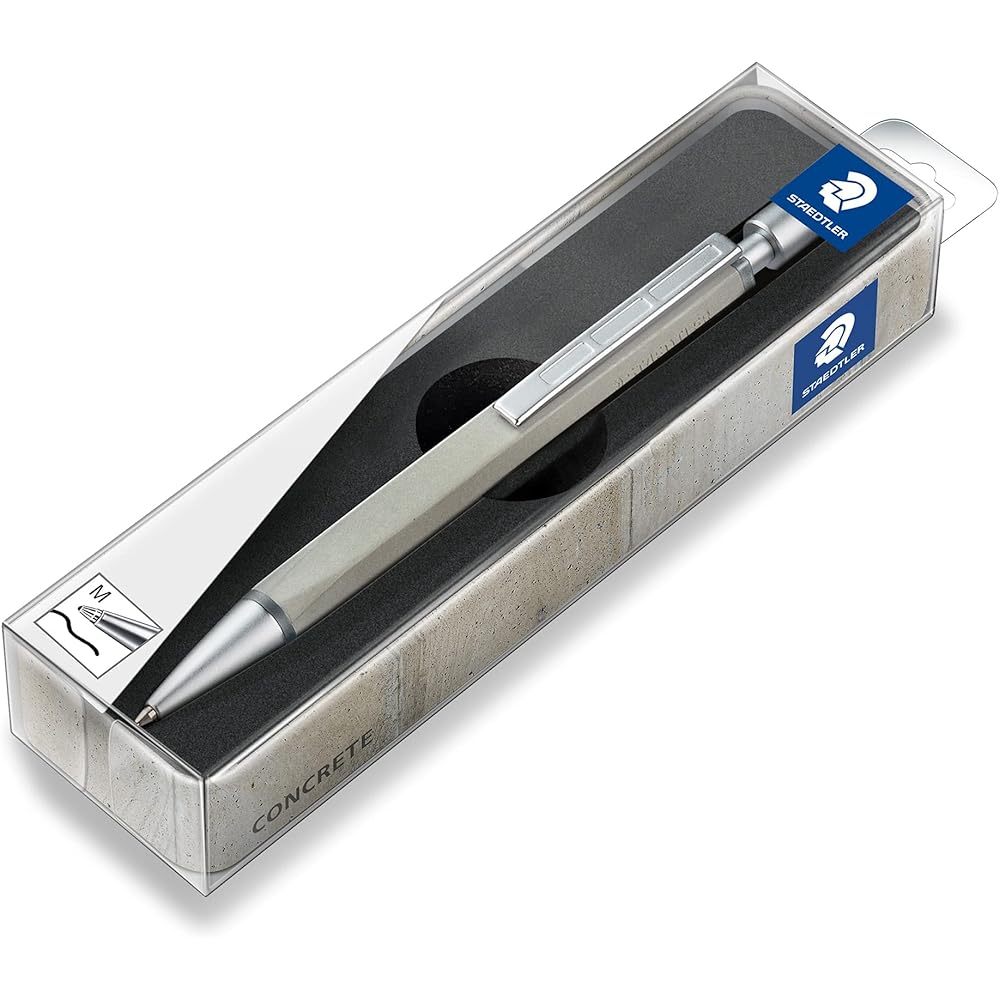 Шариковая ручка Staedtler Concrete 0.7 мм, на масляной основе, серая