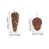 DIY Xmas Tree Hanging Ornaments Small Simulated Pinecone Pendant  New Year Gift
