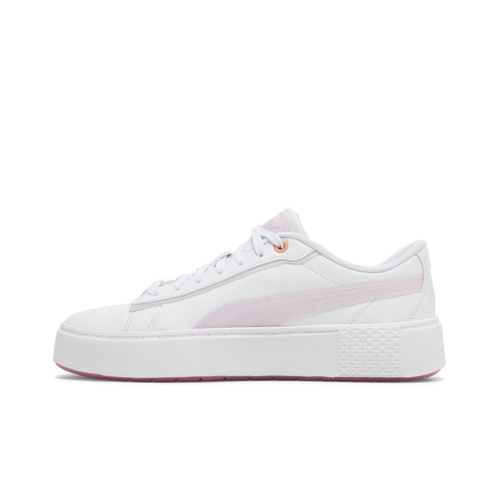 Puma Womens Smash Platform V2 'Candy - White Lavender ' (women's sizes) White / Lavender Skateboard Shoes 383878 01