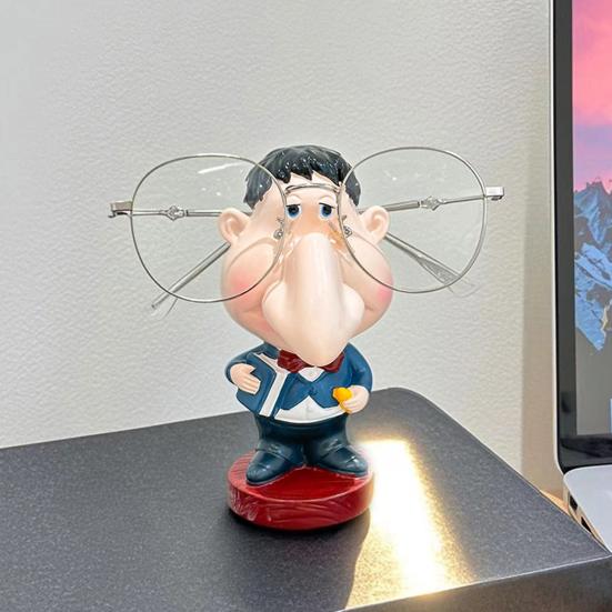 Держатель для очков в виде мужчины с большим носом, подставка для демонстрации очков, статуэтка учителя, статуя, настольное украшение, держатель для солнцезащитных очков и очков, подставка для демонстрации очков