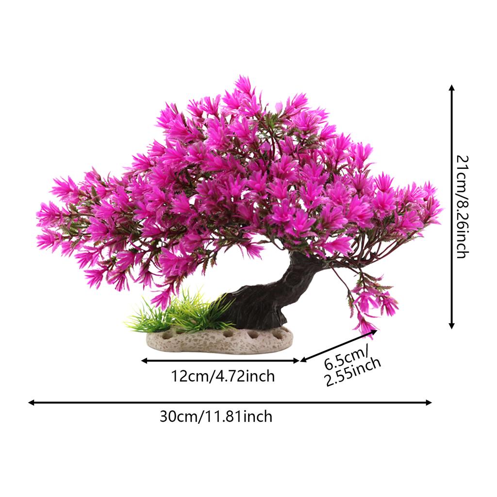 Aquarium Artificial Plastic Plants Decoration Easy and Quick Solution for Fish Tank Landscaping for Glass Containers Aquariums