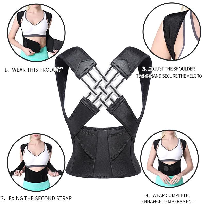 Unisex Posture Corrector: Anti-Humpback Invisible Back Support Belt for Improved Posture & Chest Support