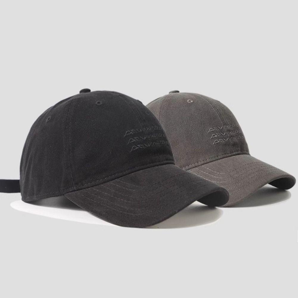 Washable Vintage Duck Tongue Cap Cotton Embroidery Baseball Cap Riding Running