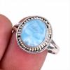 Natural Republic Larimar Gemstone 925 Solid Sterling Silver Gift Ring S.10 F2u74