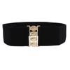 Metal Buckle Stretch Waistband Solid Color Waist Belts Exquisite Decoration Belt