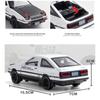 1/32 Toyota  AE86 Toy Car Diecast Miniature Model Pull Back Sound Light Doors Openable Educational Collection Gift Kids A151