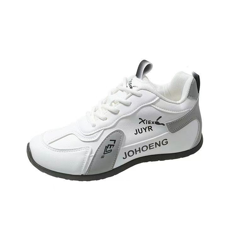 Foreign Trade Women's Sports Shoes 2024 New European and American Style Fashion Leather Surface Couple Men's and Women's Travel Shoes