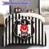 BJK Pattern Bedding Quilt Set  Home Decoration  Gift (1 * duvet cover + 2 * pillowcase  without core)