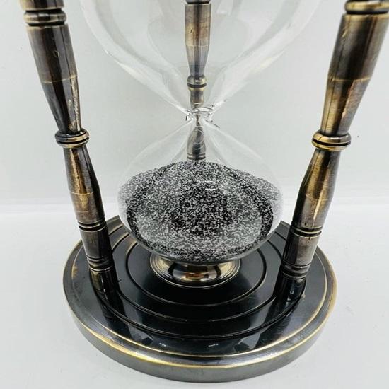 Стратегические элегантные латунные шахматные песочные часы 16 см уникальный подарок для мужа, Дня отца, годовщины и празднования Хэллоуина