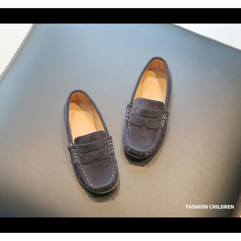 Ботинки для мальчиков Bean, весна и осень, новые, мягкие, средние, детские, одинарные туфли, корейская версия детских педальных туфель, маленькие, кожаные туфли