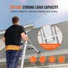 VEVOR Ladder Stabilizer, 2 in 1 Extension Wall Ladder Standoff Hook, Roof Ridge Ladder Accessories Both Horizontally and Vertically