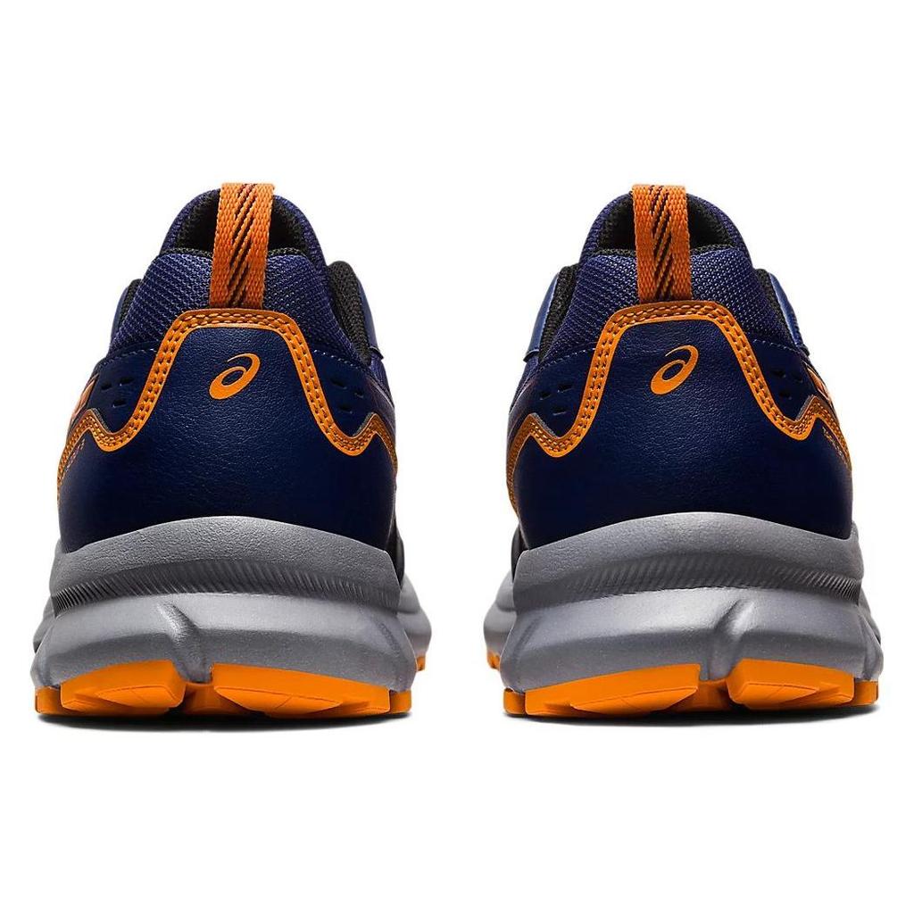 Asics Trail Scout 3 Deep Ocean Ярко-оранжевые мужские кроссовки Синие 1011B700-400