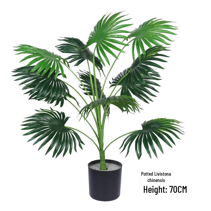 Potted Turtle Back Bonsai: Faux Floor Plant Decoration - Small Green Simulation Ornaments for Living Room