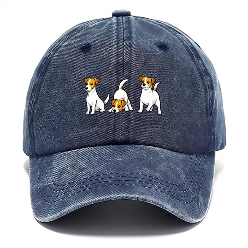 a Hat Featuring Three Dogs Suitable for Women And Men Including Baseball And Trucker Styles These Breathable Caps Are Adjusta