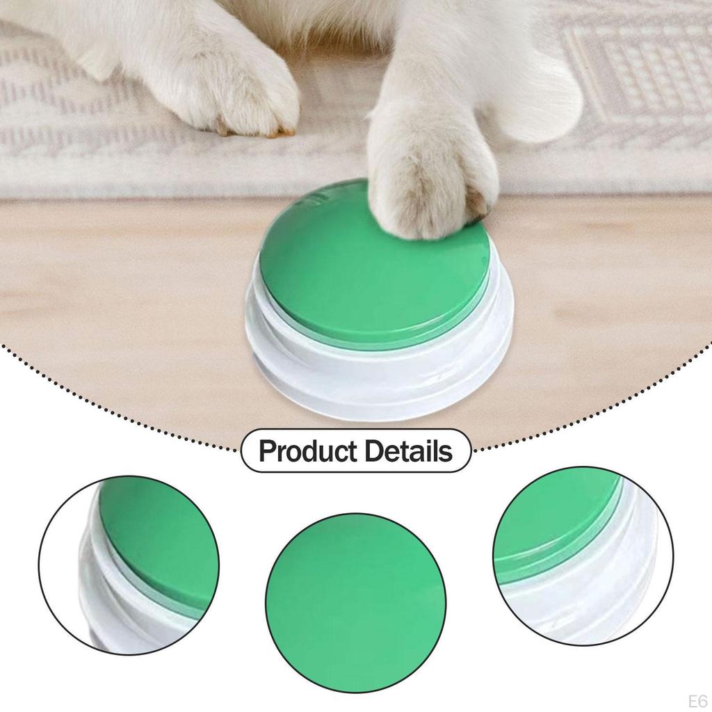 Записываемая говорящая кнопка для кошки собаки детская развивающая игрушка 30S ответ зуммер