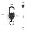 Steel Wire Rope Keychain Mini ABS Hiking Backpack Pants Hanging Key Chain Outdoor Accessories Anti-lost