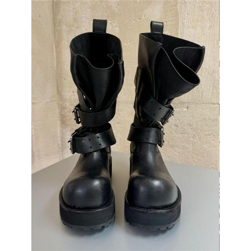 Пряжка для ремня «Большие ботинки» Микки Винтаж Те же ботинки Ботинки Мартин Venom Diablo Locomotive Мода Тиснение Мужские и женские ботинки