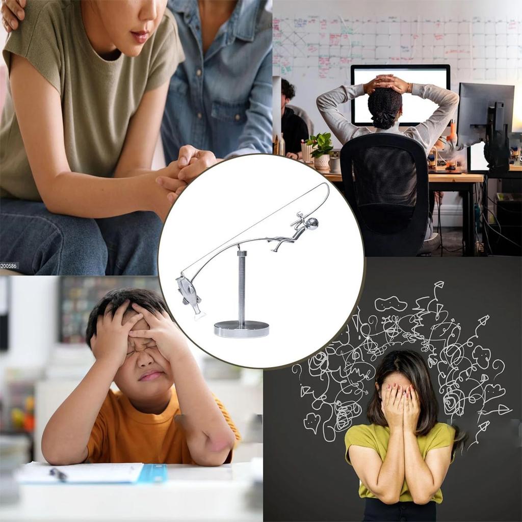 Fishing Sculpture - Balance Art For Your Space, Balance Art Sculpture, Fisherman Home Decoration