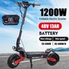 2025 EU New 1200W Single Motor 48V 13ah Electric Scooter with 11 Inch Tires, Maximum Speed of 45-50 Km/h, Range of 50-60km Scooter
