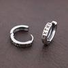 Fashion Norwegian Viking Rune Hoop Earrings for Men Woman Stainless Steel Unisex Nordic Huggie Hoop Earring Retro Charm Jewelry