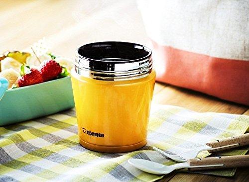 ZOJIRUSHI Stainless Steel Vacuum Insulated Food Jar Lunch Box Warm/Cold Wide Mouth 260ml Berry SW-GD26-PP
