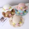 Cute Kids Sun Hat 2-8 Years Straw Hat Fashion Girls Sun Hat  Beach