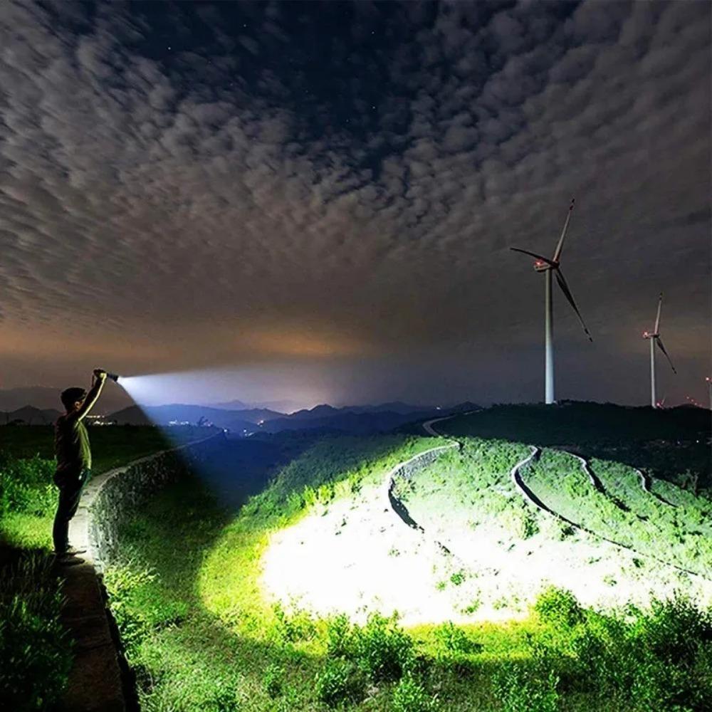 2600mah XHP70 LED Flashlight USB Rechargeable Tactical Light 18650 Zoom Waterproof Torch Lamp Outdoor Lights Camp Fishing