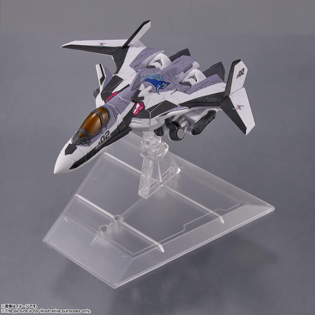 TINY SESSION Macross Delta Siegfried Ihlefeld with Kaname Buccaneer 100mm Painted Movable Figure VF-31F (Messer Machine) Approx. PVC&ABS