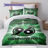 Name Custom Hannover 96 Logo Pattern Bedding Set Quilt Cover Pillowcase Home Decor Gift (1 * duvet cover + 2 * pillowcase, without core)