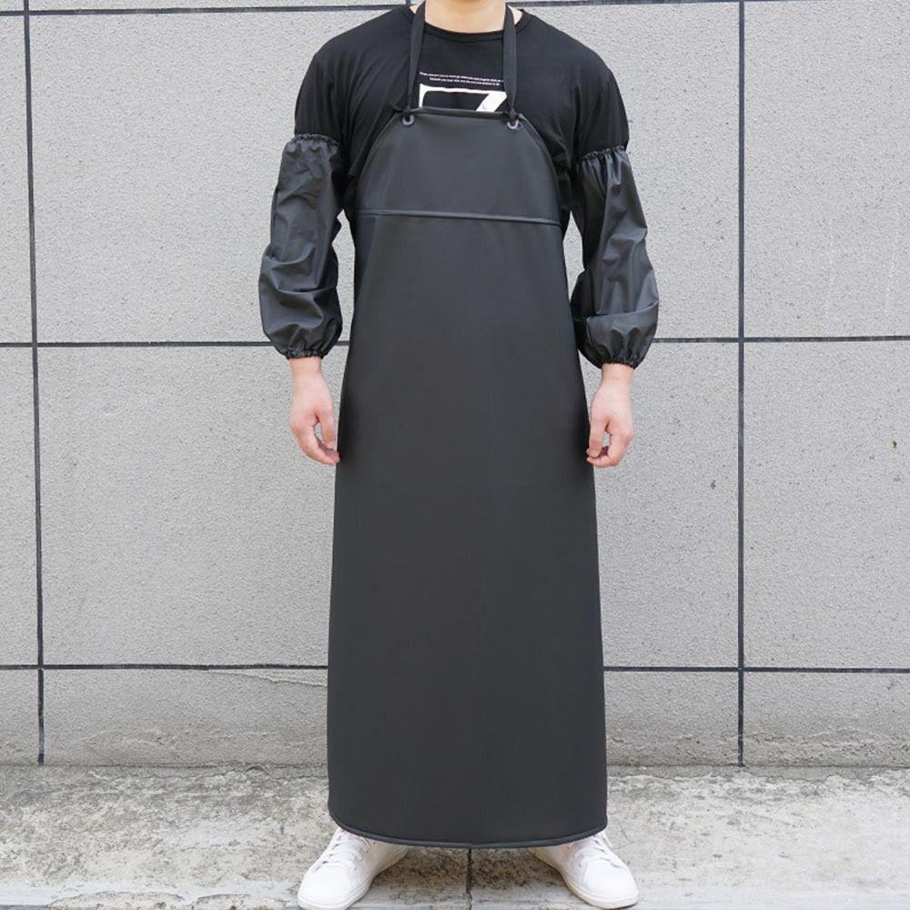 Черный Зеленый Кухонный Фартук Водонепроницаемый Водный Мясной Фартук для Еды Прочный Фартук для Готовки Шеф-повара Сад