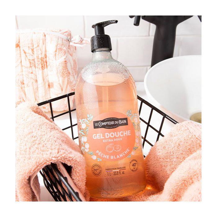 Le Comptoir du Bain Gel Douche Pêche Blanche 1 L